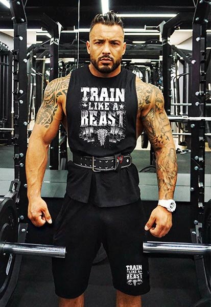 Sprzęt sportowy na siłownię Train Like a Beast Koszulki