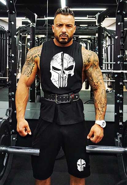 Sprzęt sportowy na siłownię Spartan Skull Koszulki bez rękawów