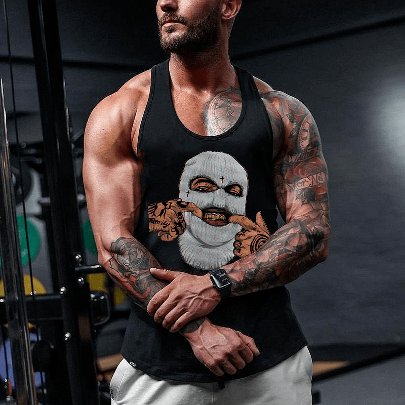 Fitness Podkoszulek Gangsta Mask 3