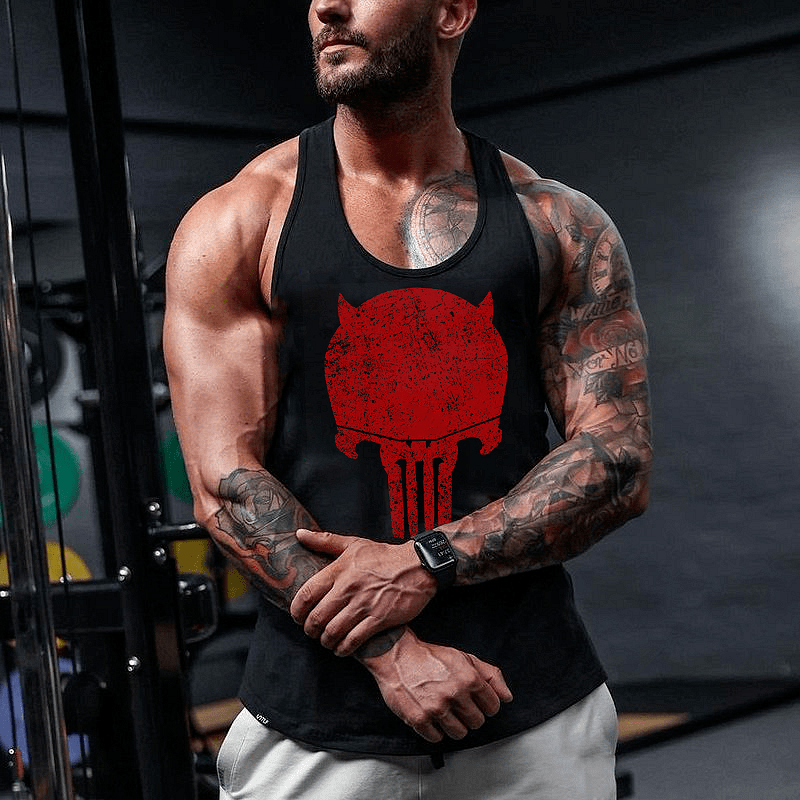 Fitness Koszulki Odwaga Czaszka