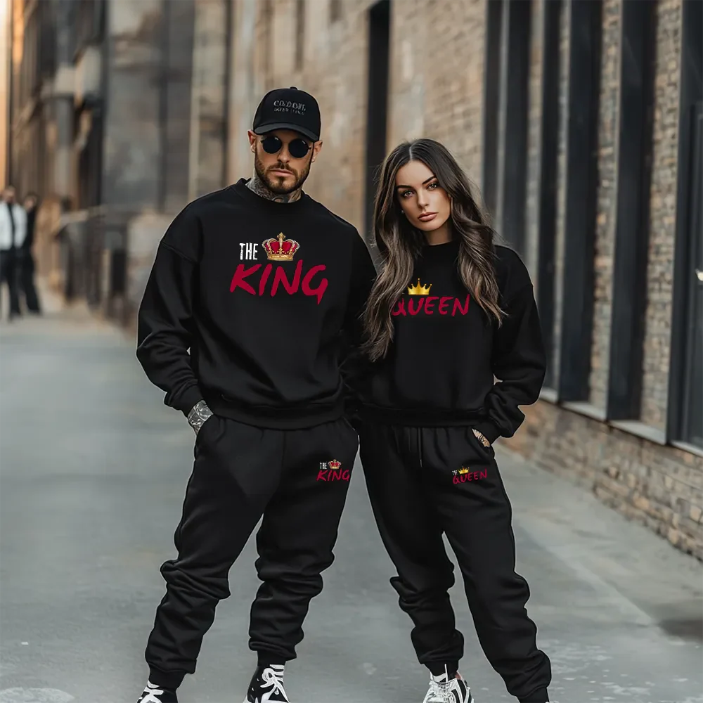 Bluzy + Spodnie dla par The King / The Queen