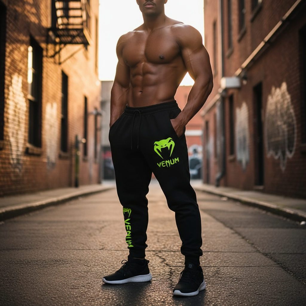 Spodnie OVERSIZED Venu Lime Męskie - Bawełna Sport & Styl Urban