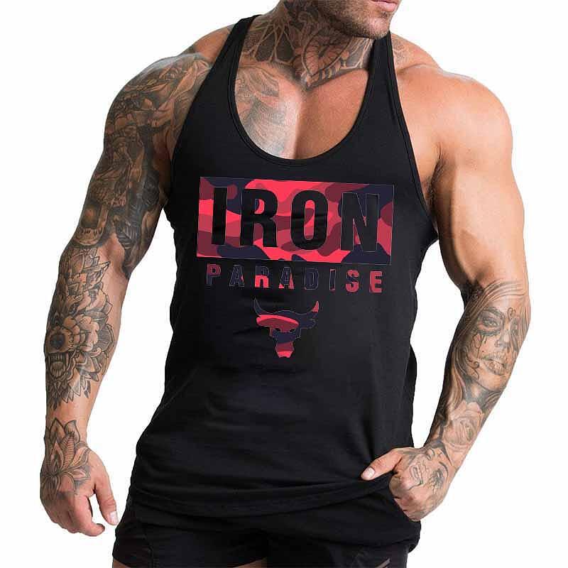 Fitness Koszulki Iron Paradise Czerwone