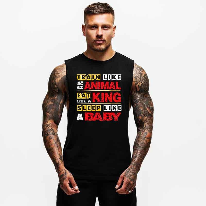 Podkoszulek Muscle Animal King Baby