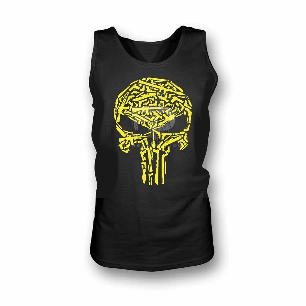 Podkoszulek Skull Yellow