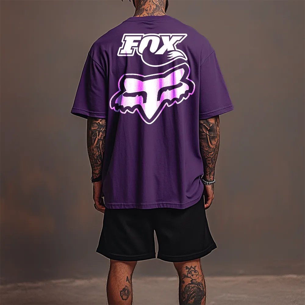 Premium Oversized Echipament krótki WhiteFoxxx prpl