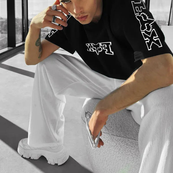 T-shirt Unisex Oversized GrayFoxxx