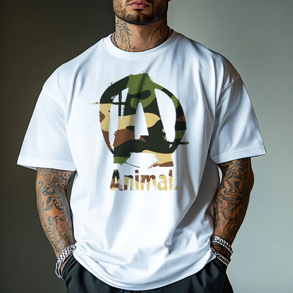 Koszulka Unisex Oversized Animal Camo
