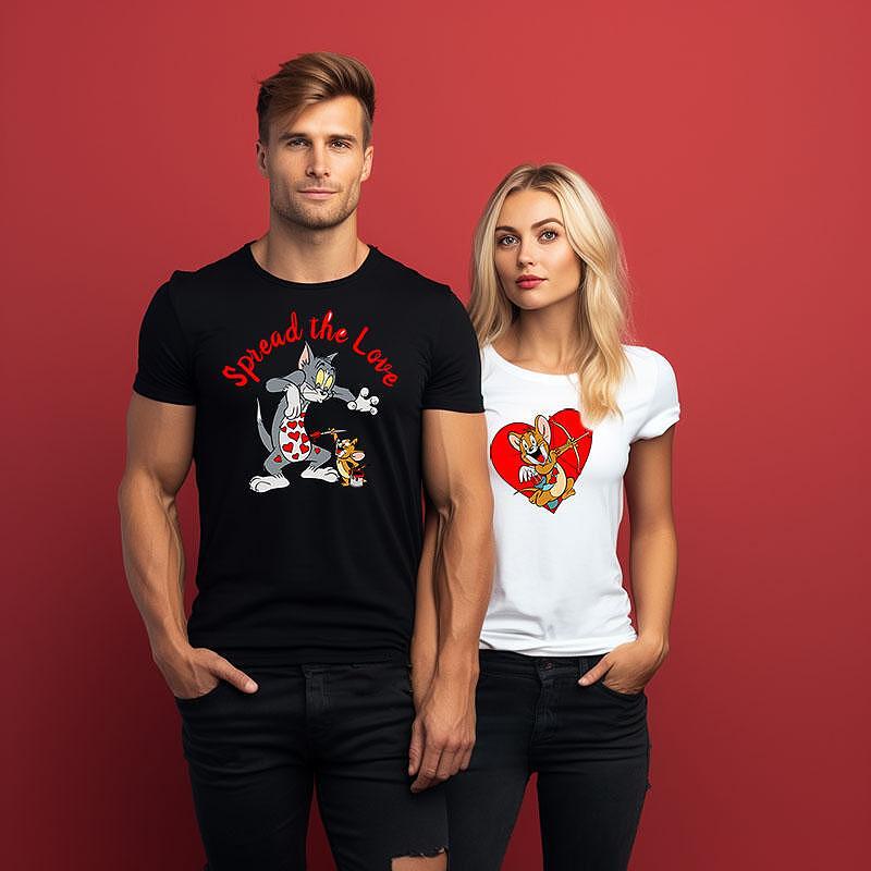 Koszulki dla par Tom i Jerry