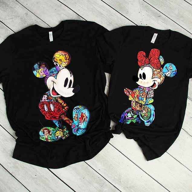 Koszulki dla par M and M Disneyy