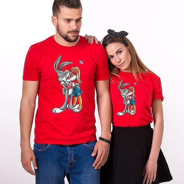 Koszulki dla par Bunny Love r