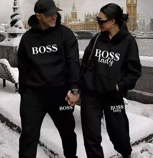 Zestaw Dresów dla Par – 2 Sztuki (1 Mężczyzna + 1 Kobieta) The Boss