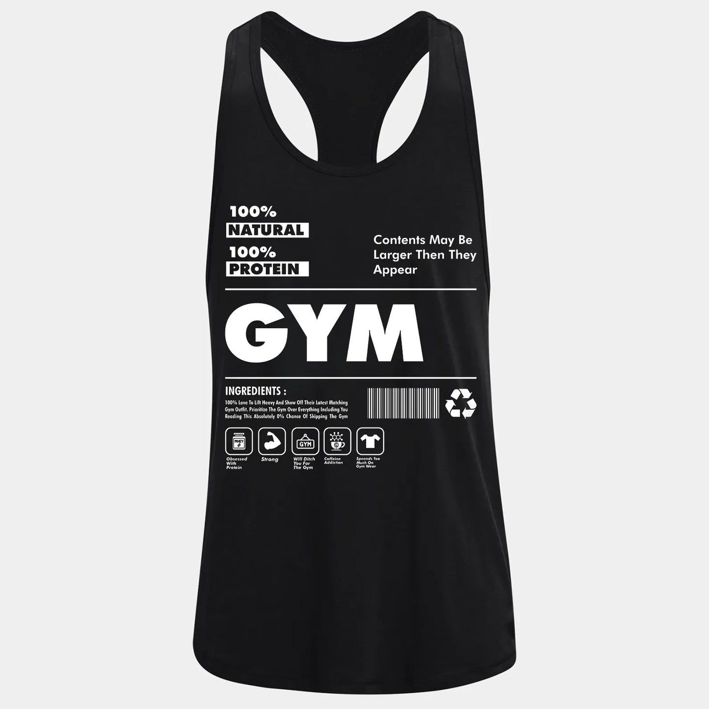 Bodybuilding Podkoszulek 100% Natural