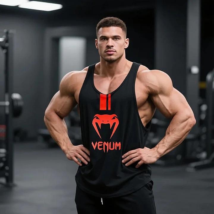 Koszulka Bodybuilding Podkoszulek Venu Red 2