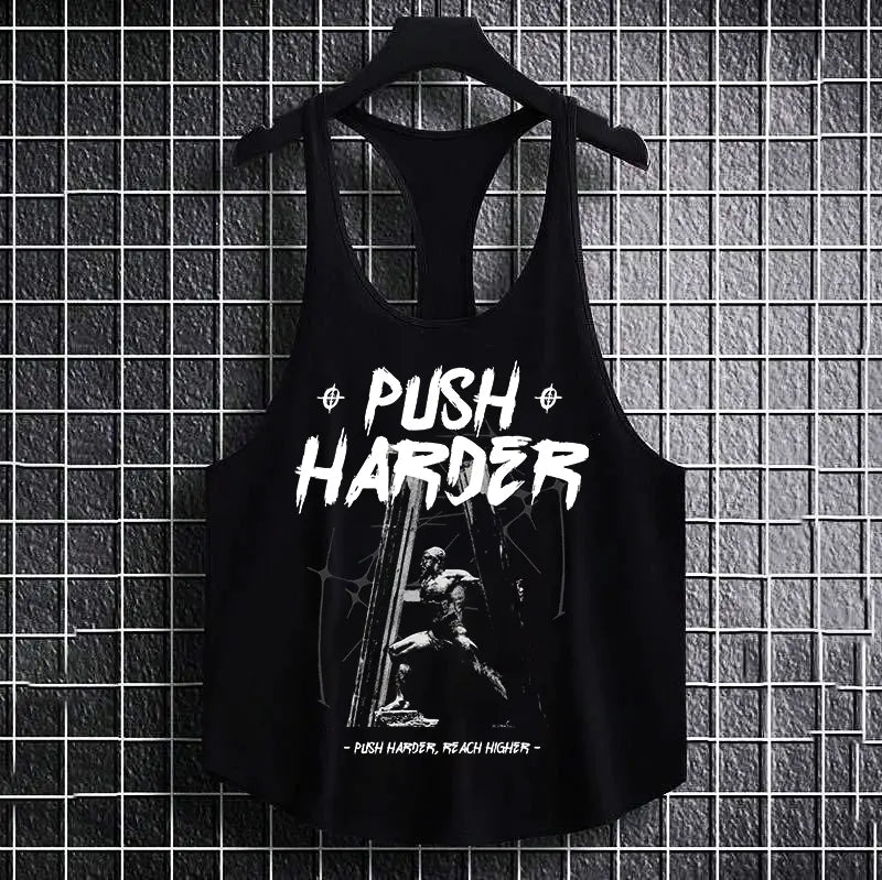 Bodybuilding Podkoszulek Push Harder