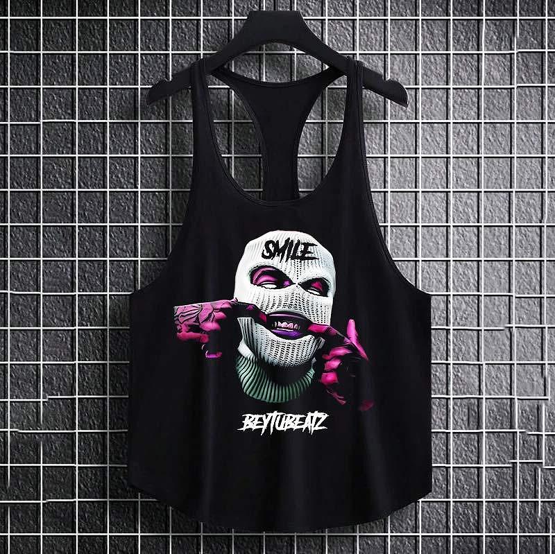 Bodybuilding Podkoszulek Gangsta mask 2
