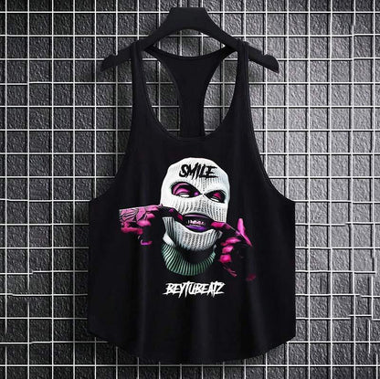 Bodybuilding Podkoszulek Gangsta mask 2
