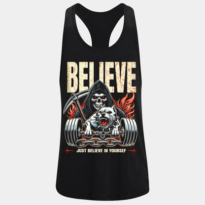 Bodybuilding Podkoszulek Believe