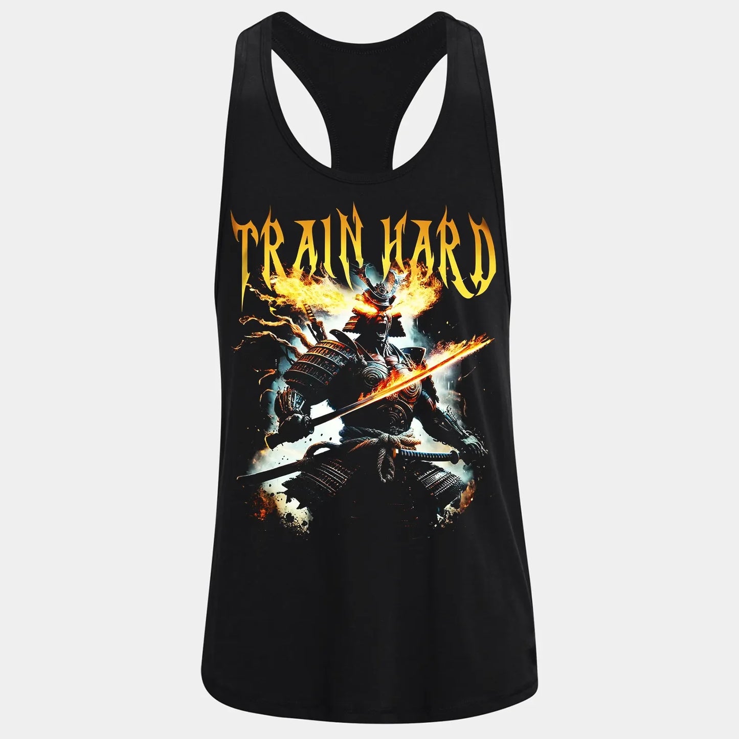 Bodybuilding Podkoszulek Train Hard Samurai