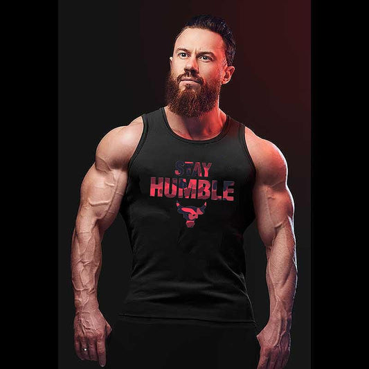 Classic Podkoszulek Stay Humble Red