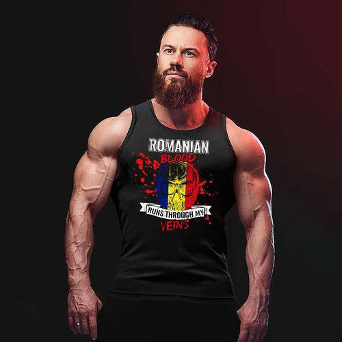 Klasyczne Podkoszulek Romanian Blood