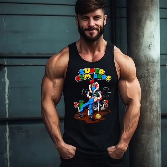 Klasyczne Podkoszulki Super Gym Bros