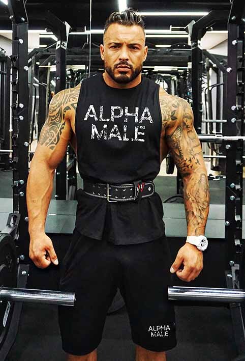 Sprzęt sportowy na siłownię ALPHA MALE Podkoszulek