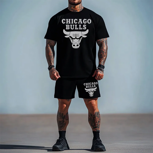 Krótki strój Bulls Silver