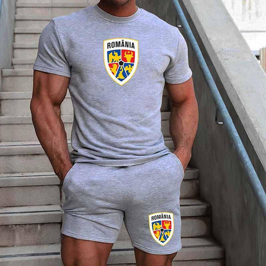 Krótki sprzęt FOTL Romania Logo Szary