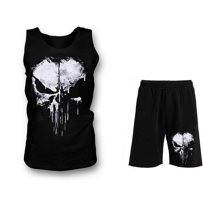 Krótki sprzęt Podkoszulek Skull