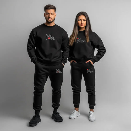 Bluzy + spodnie dla par Mr Mrs 2