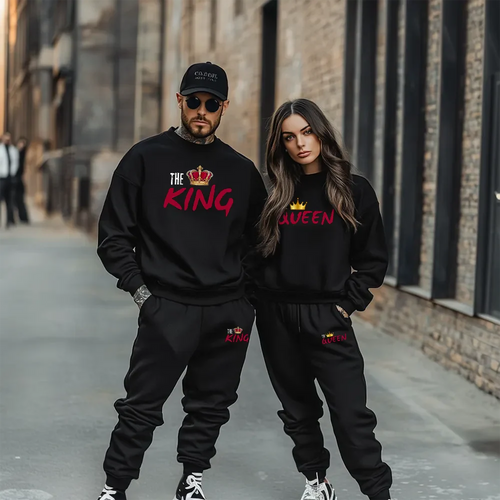 Bluzy + Spodnie dla par The King / The Queen