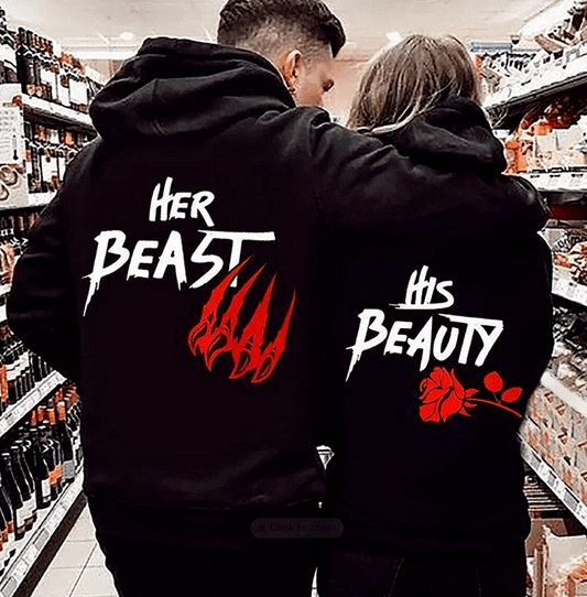 Bluza dla par Beast Beauty