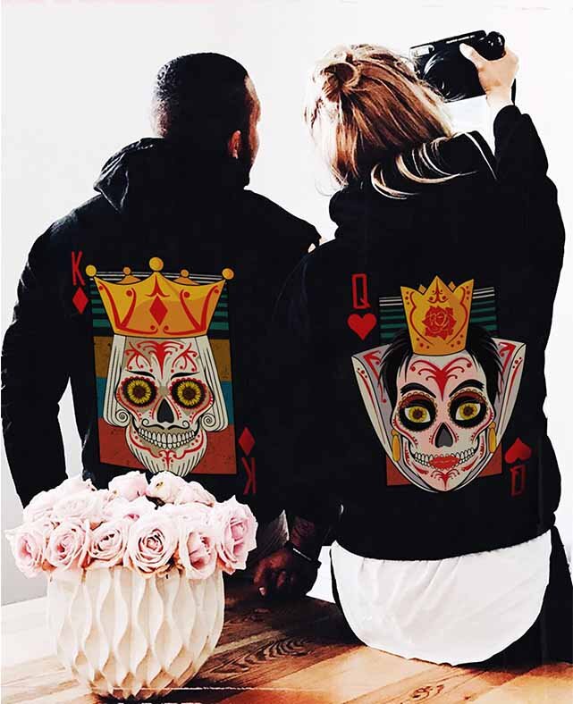 Bluzy dla par King and QUEEN 2