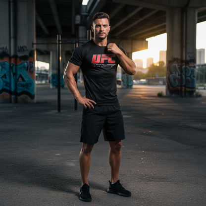 Koszulka sportowa męska oddychająca FitnessWear - Poliester, szybkie schnięcie