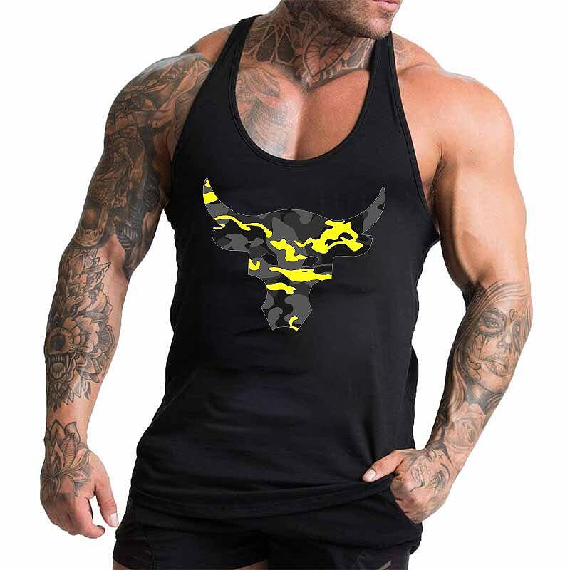 Fitness Koszulki Taur Yellow Camo