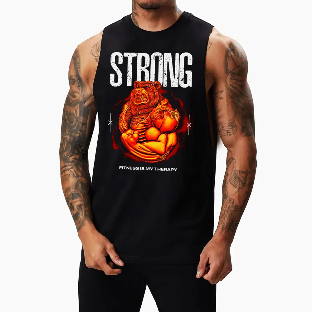 Podkoszulki Muscle Strong Bear