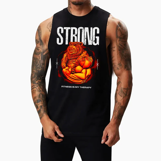 Podkoszulki Muscle Strong Bear
