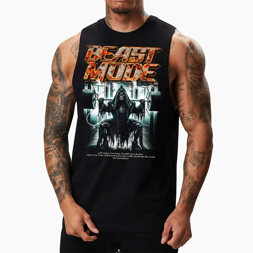 Koszulki Muscle Beast Mode Skull