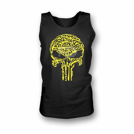 Podkoszulek Skull Yellow