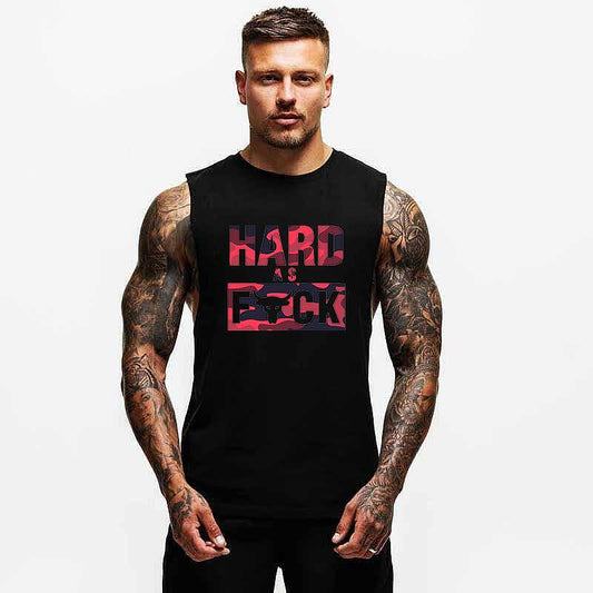 Podkoszulek Muscle Hard As F**k Red