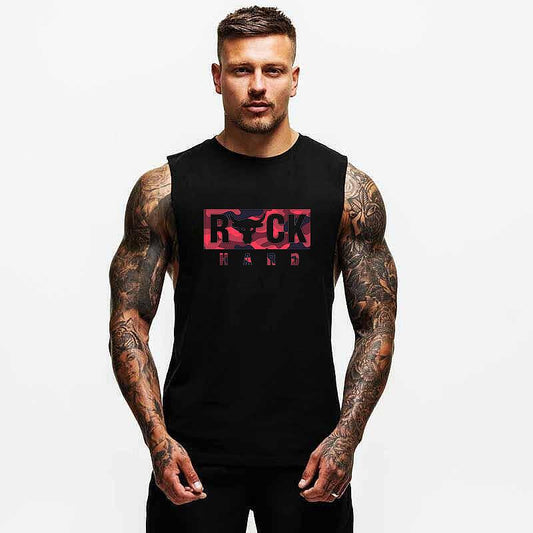 Muscle Podkoszulek Rock Hard Red