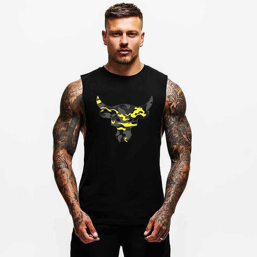Muscle Podkoszulek Taur Yellow Camo