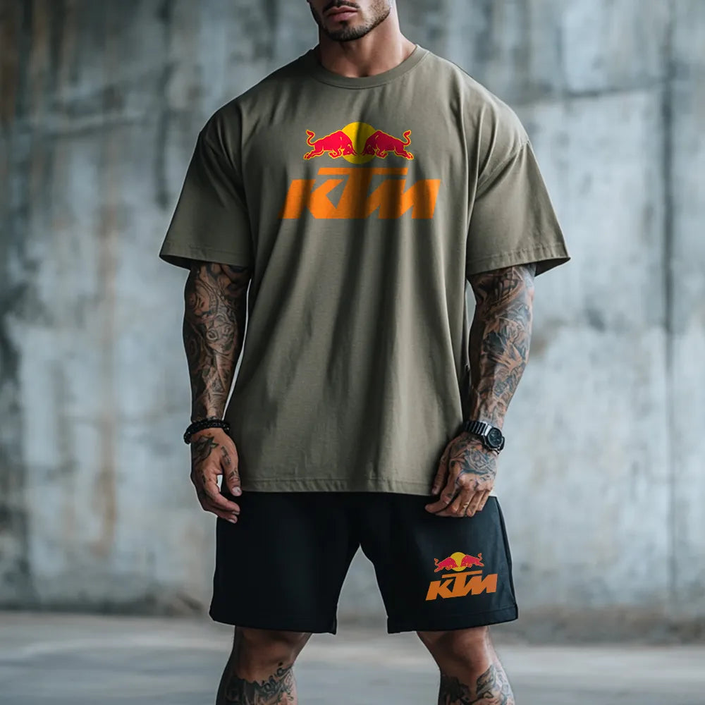 Premium Oversized Ekipunek krótki RedBull KTM kha