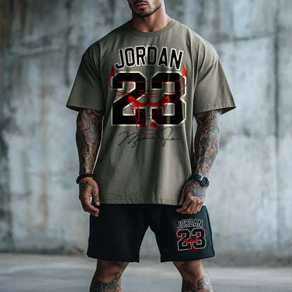 Premium Oversized Echipament krótki JRDN23 kha