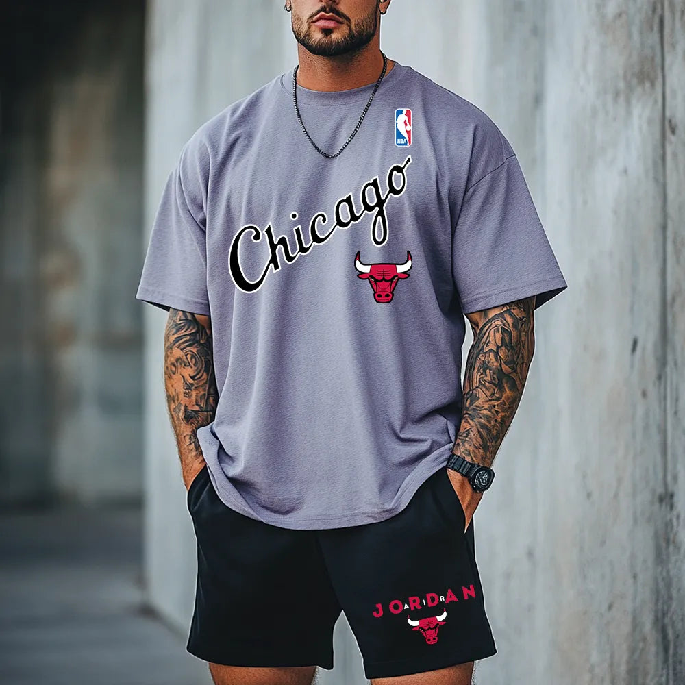 Premium Oversized Echipament krótki Chicago23