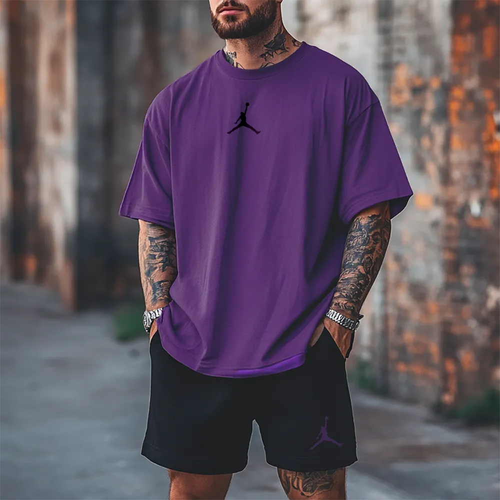Premium Oversized Echipament krótki Jrdnlog prpl