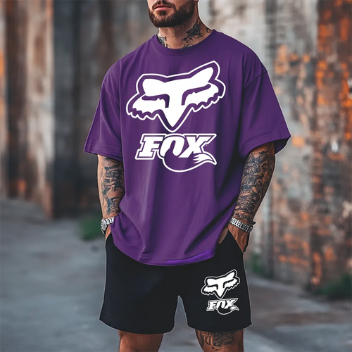 Premium Oversized Echipament krótki WhiteFoxxx prpl