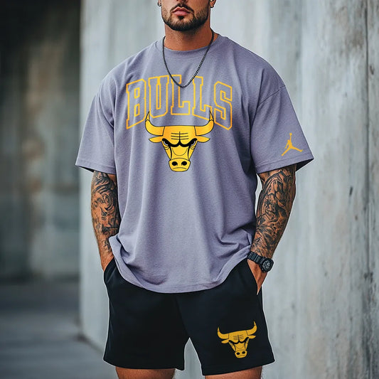Premium Oversized Echipament krótki BullsGold