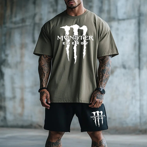Premium Oversized Ekipunek krótki MonsterWh kha